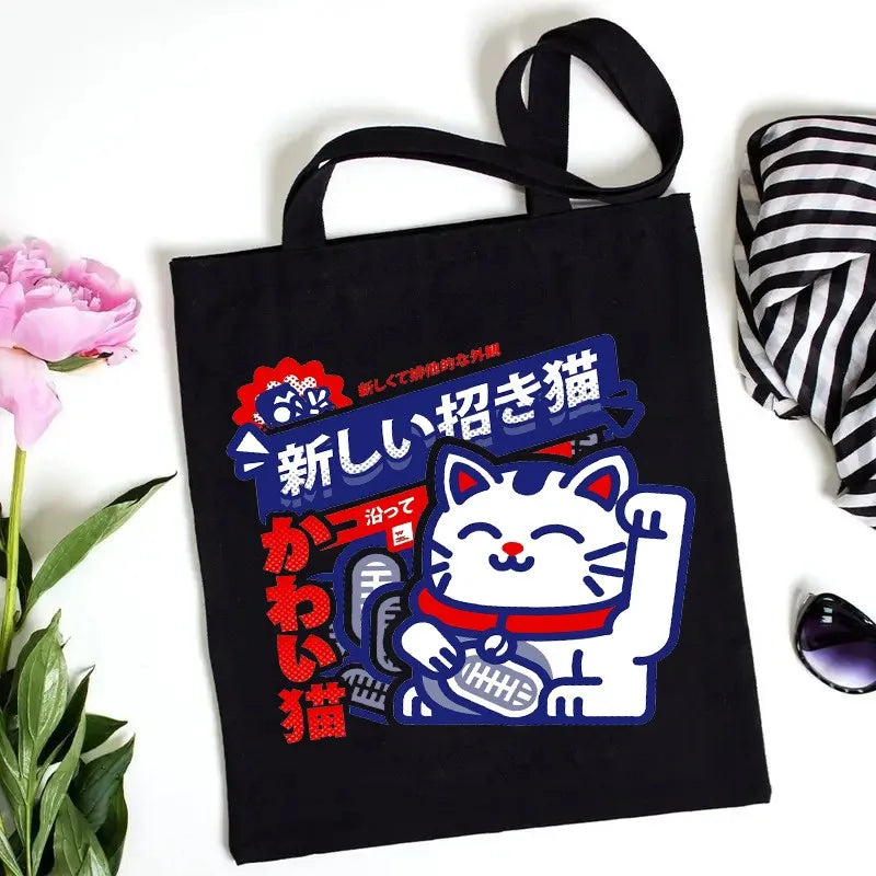 Tote bag maneki neko