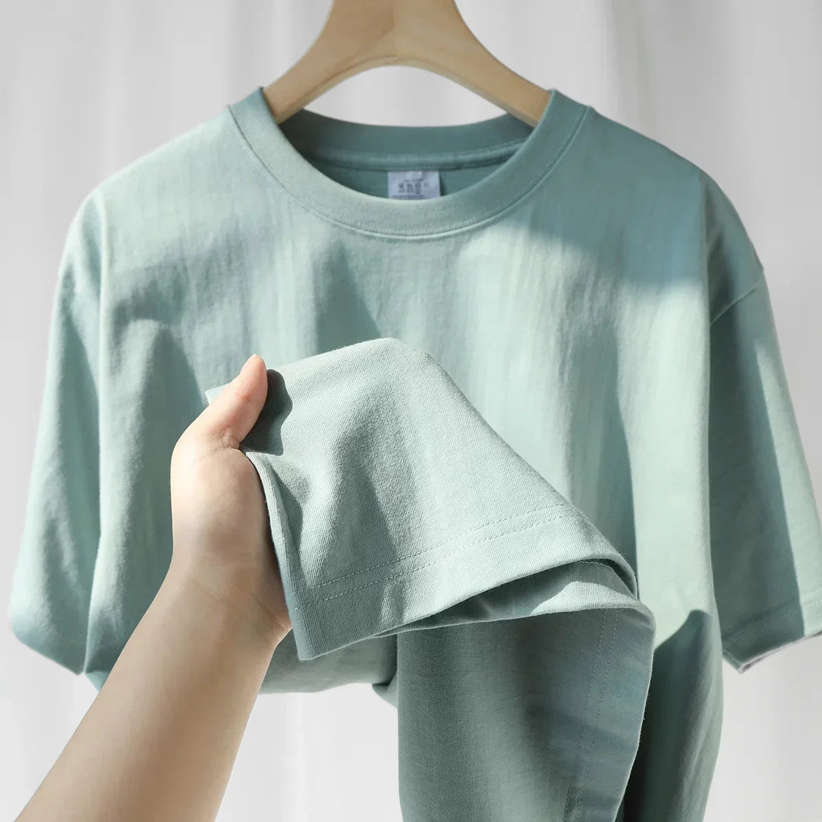 T-shirt oversize tissu épais